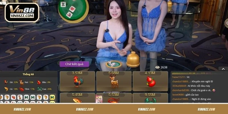 Các tính năng, thống kê trong Bầu Cua VIN88