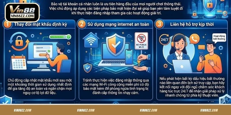 Cách bảo mật tài khoản VIN88 an toàn
