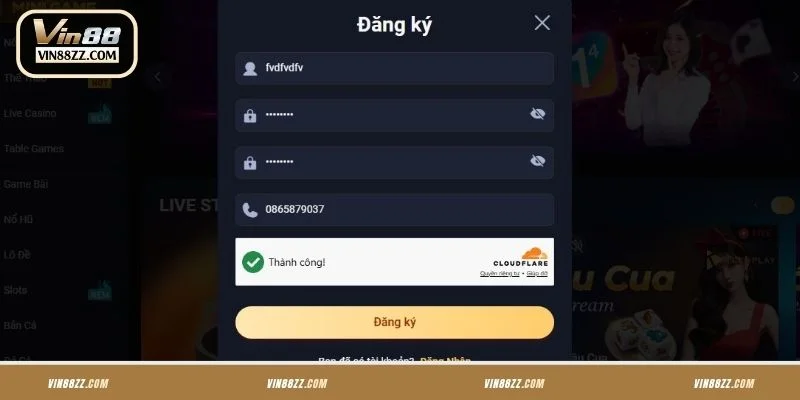 Cách đăng ký VIN88 đơn giản qua 3 bước