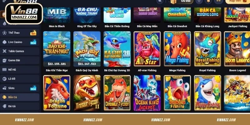 Hiểu rõ về game bắn cá VIN88 đổi thưởng trực tuyến
