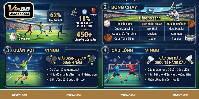 Khám phá game thể thao thú vị tại Saba VIN88