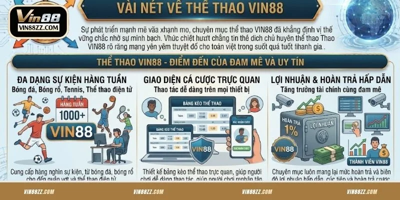 Vài nét về cá cược thể thao VIN88