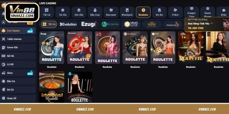 VIN88 hợp tác với nhiều nhà cung cấp game